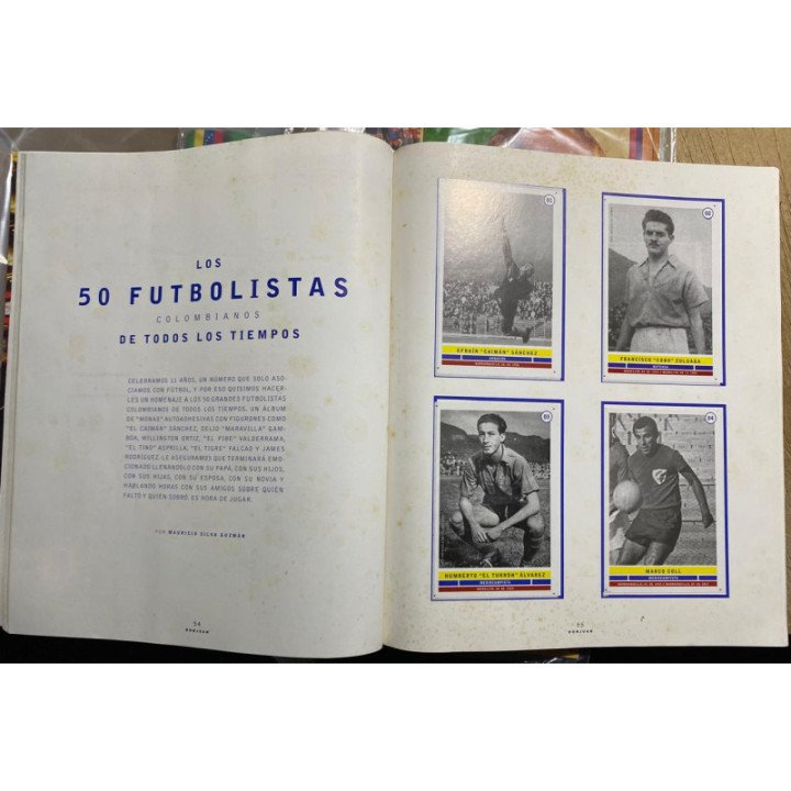 Futbol - 50 Futbolistas Colombianos de todos los tiempos - El Tiempo A575 reverso