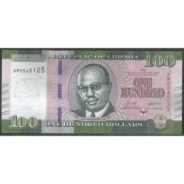Liberia 100 Dollars 2022 P41b