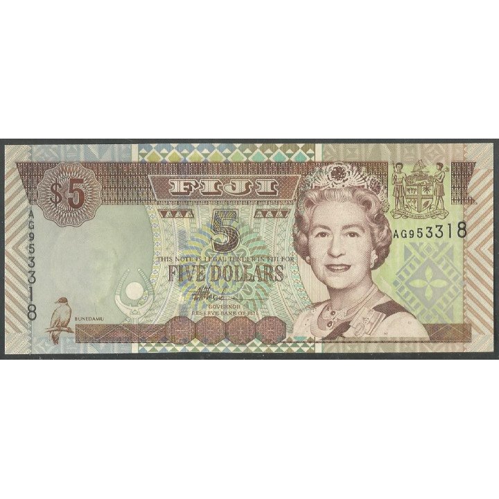 Fiji 5 Dollars ND2002 P105b