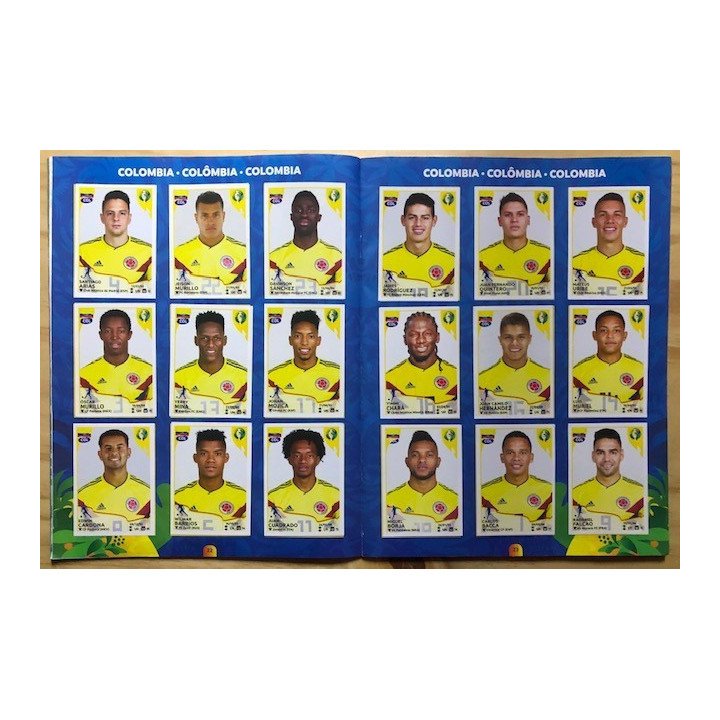 Futbol - Copa América Brasil 2019 Panini reverso