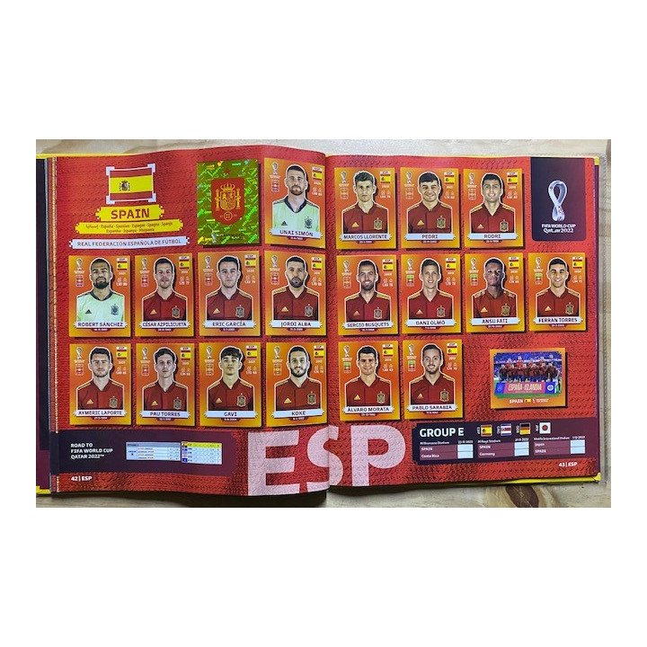 Futbol - Mundial Qatar 2022 Panini Pasta Blanda reverso