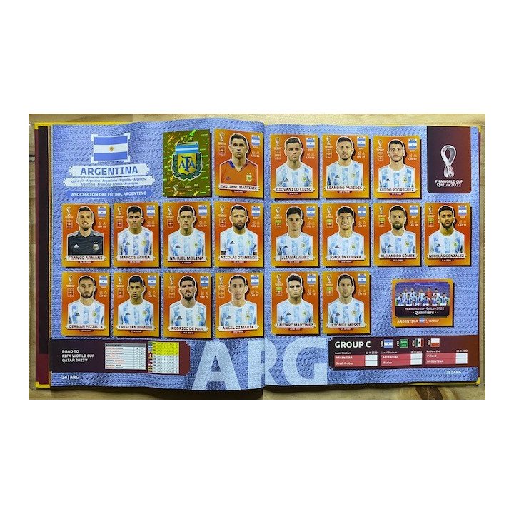Futbol - Mundial Qatar 2022 Panini Pasta Blanda reverso