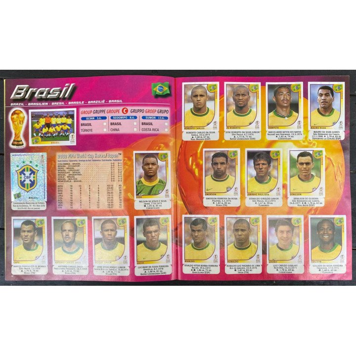 Futbol - Mundial Korea - Japon 2002 Panini reverso