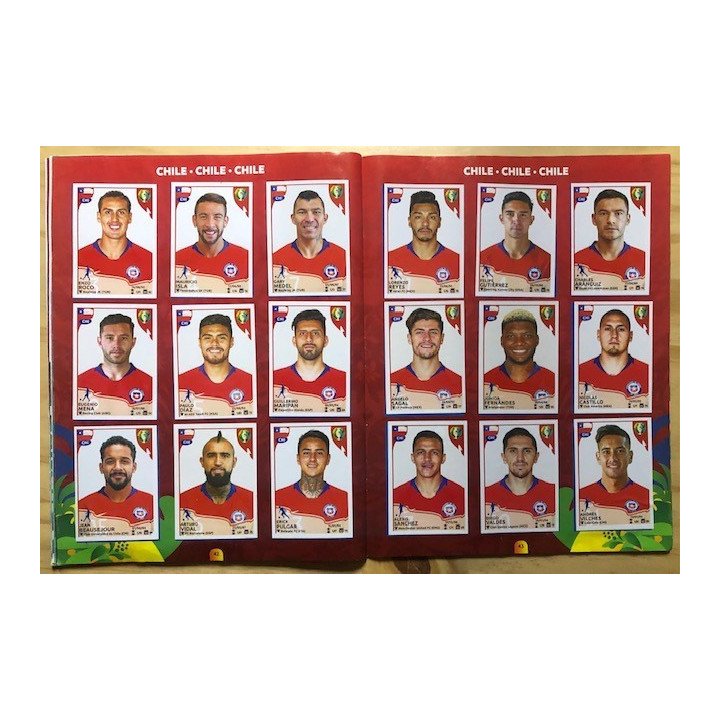 Futbol - Copa América Brasil 2019 Panini reverso