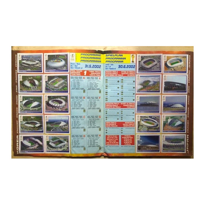 Futbol - Mundial Korea - Japon 2002 Panini reverso