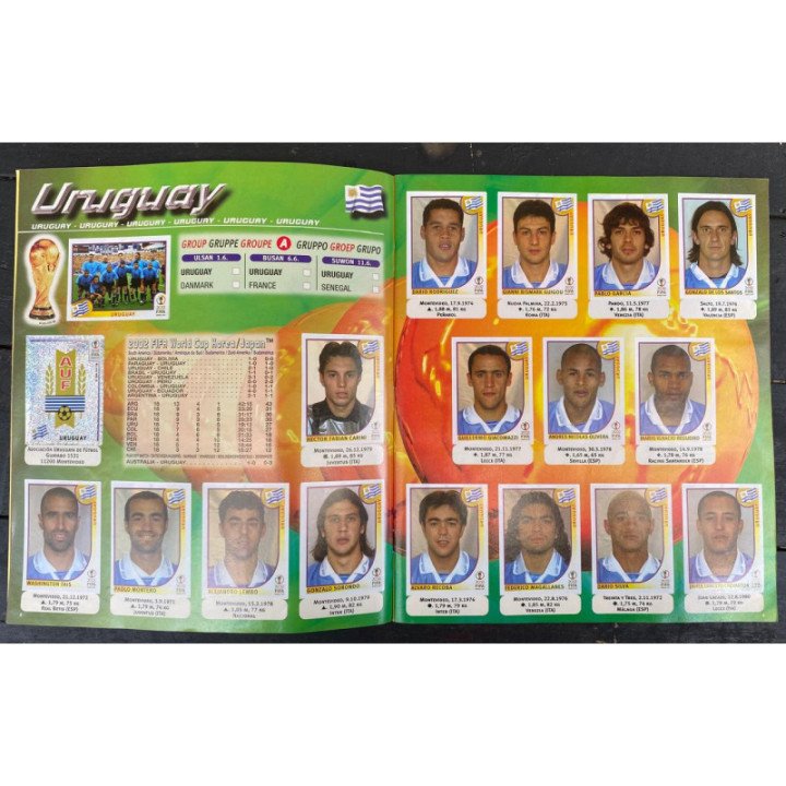 Futbol - Mundial Korea - Japon 2002 Panini reverso