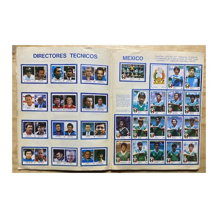 Futbol - Mundial Mexico 1986 Pique Intercrom reverso