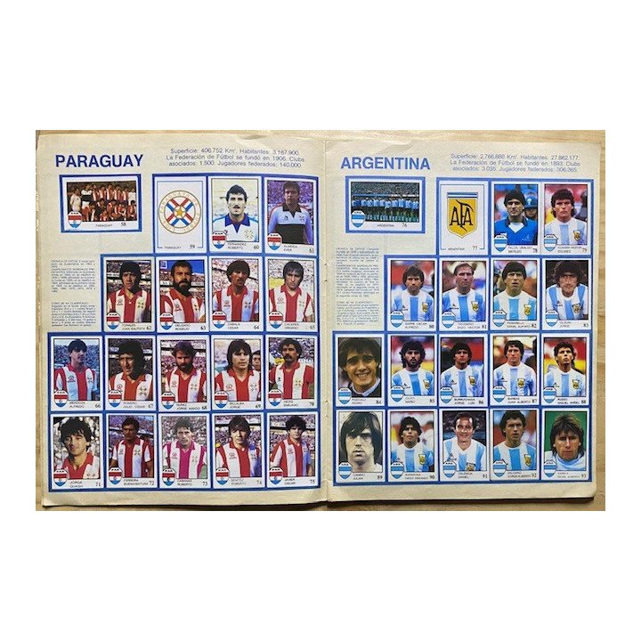 Futbol - Mundial Mexico 1986 Pique Intercrom reverso