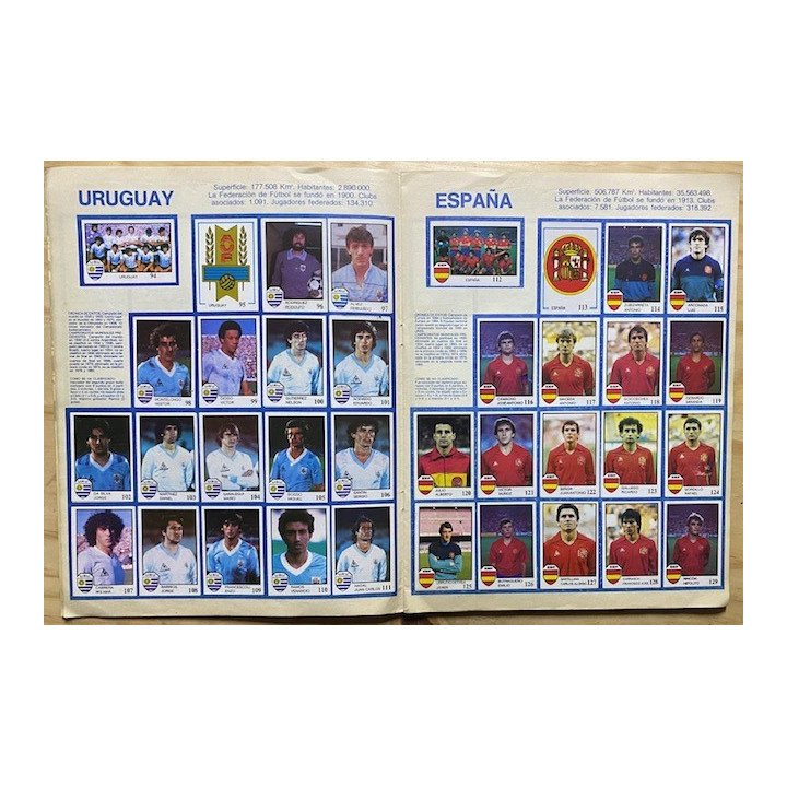Futbol - Mundial Mexico 1986 Pique Intercrom reverso
