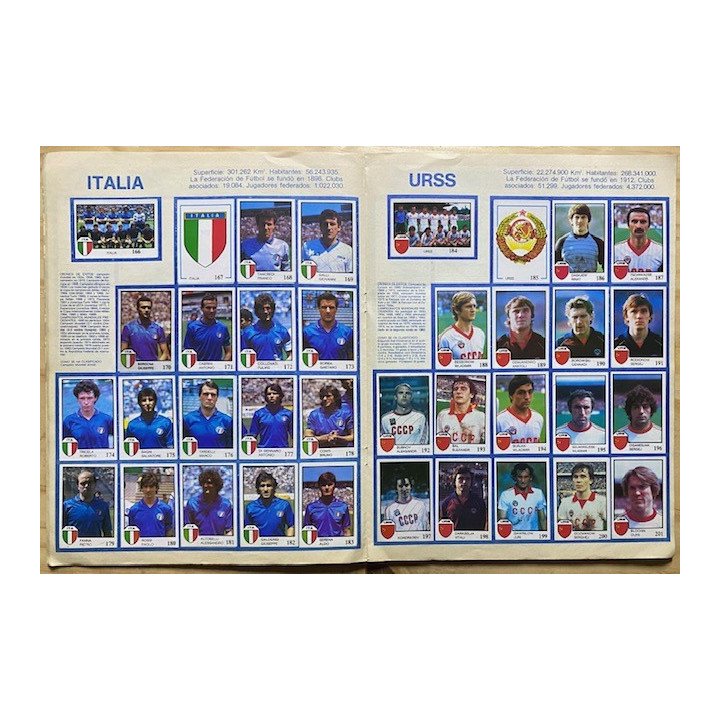 Futbol - Mundial Mexico 1986 Pique Intercrom reverso