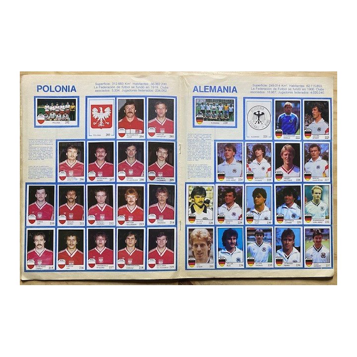 Futbol - Mundial Mexico 1986 Pique Intercrom reverso