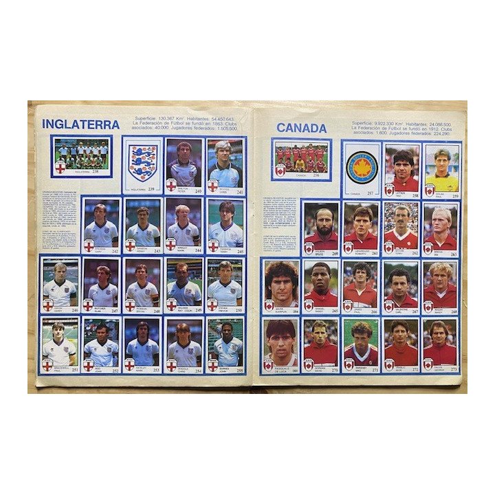 Futbol - Mundial Mexico 1986 Pique Intercrom reverso