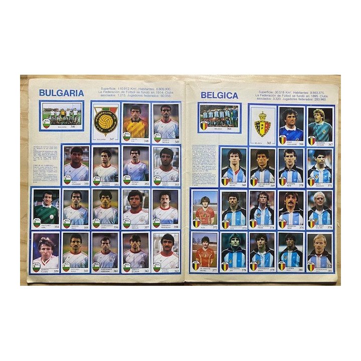 Futbol - Mundial Mexico 1986 Pique Intercrom reverso