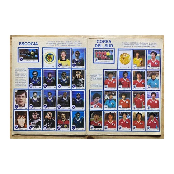 Futbol - Mundial Mexico 1986 Pique Intercrom reverso