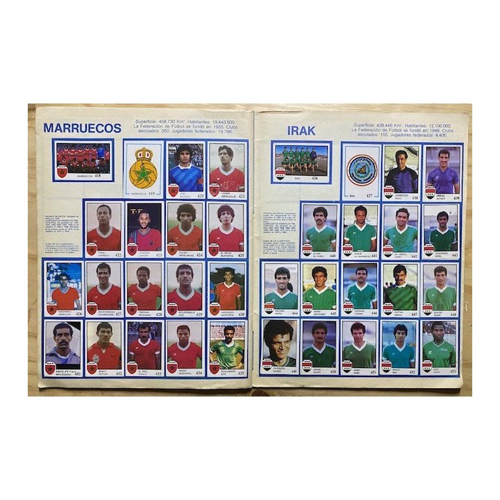 Futbol - Mundial Mexico 1986 Pique Intercrom reverso