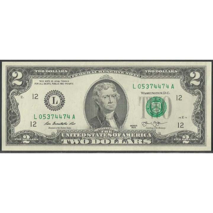 Estados Unidos 2 Dollars 2013 L P538