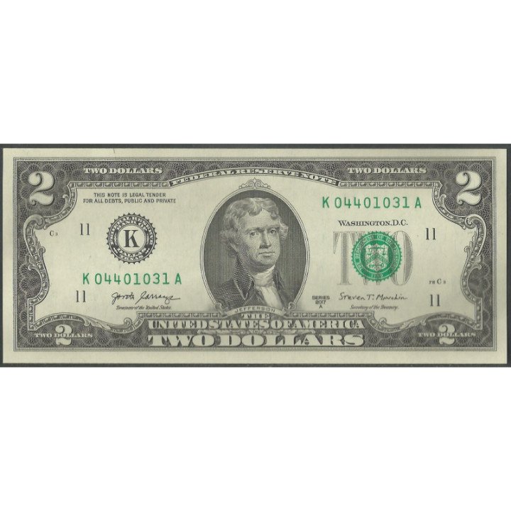 Estados Unidos 2 Dollars 2017A K PNew