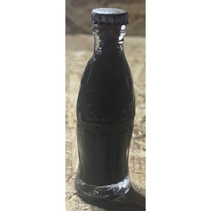 Botella Pequeña Canasta Metálica Amarilla 60's