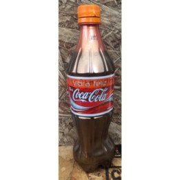 Botella 600 Ml Plástica Naranja Vibra Feliz - Colombia 2005
