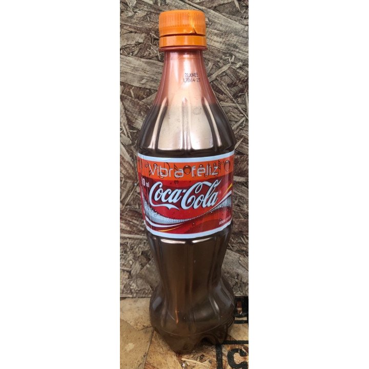 Botella 600 Ml Plástica Naranja Vibra Feliz - Colombia 2005