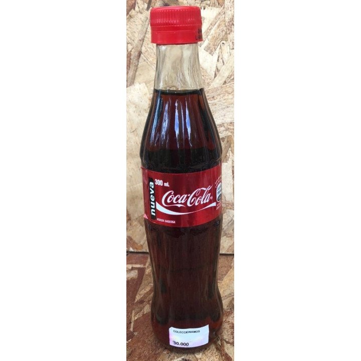 Botella 300 Ml Banda Metálica Roja (Nueva)