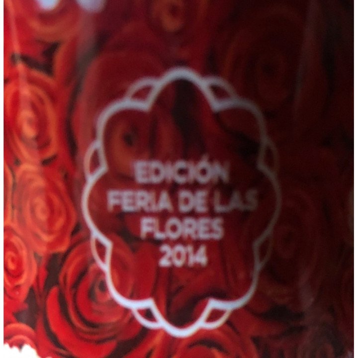 Botella 300 Ml Feria De Las Flores - Colombia 2014 reverso