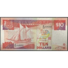 Singapur 10 Dollars ND1988 P20