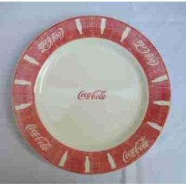 Plato Seco Blanco y rojo