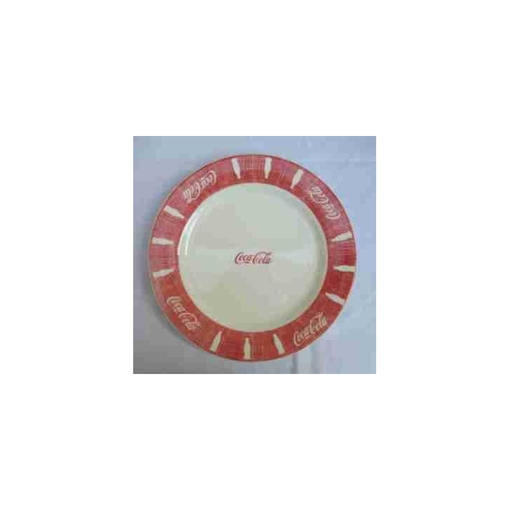 Plato Seco Blanco y rojo