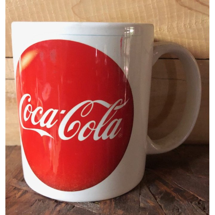 Mugs Coca-Cola Letrero rojo redondo