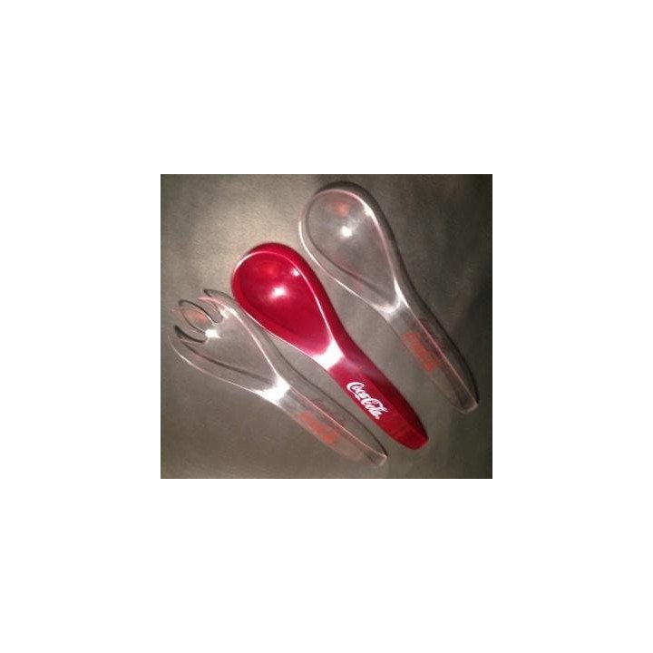 Juego Cucharas Para Ensalada Plásticas X 3