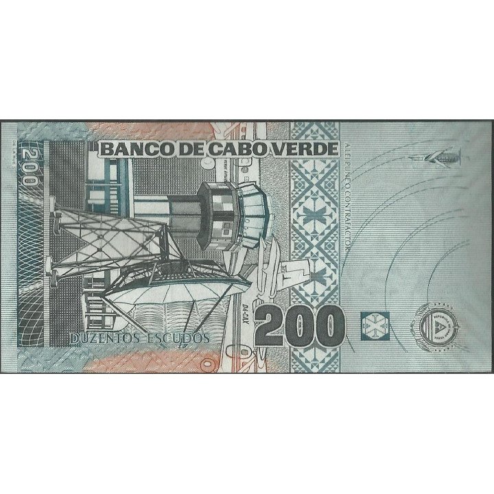 Cabo Verde 200 Escudos 20 Ene 2005 P68a reverso
