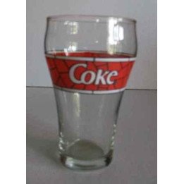 Vaso Banda Roja Con Vitral
