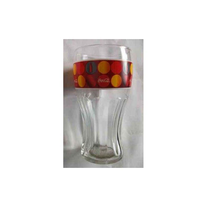 Vaso Banda Círculos Rojos Y Naranja