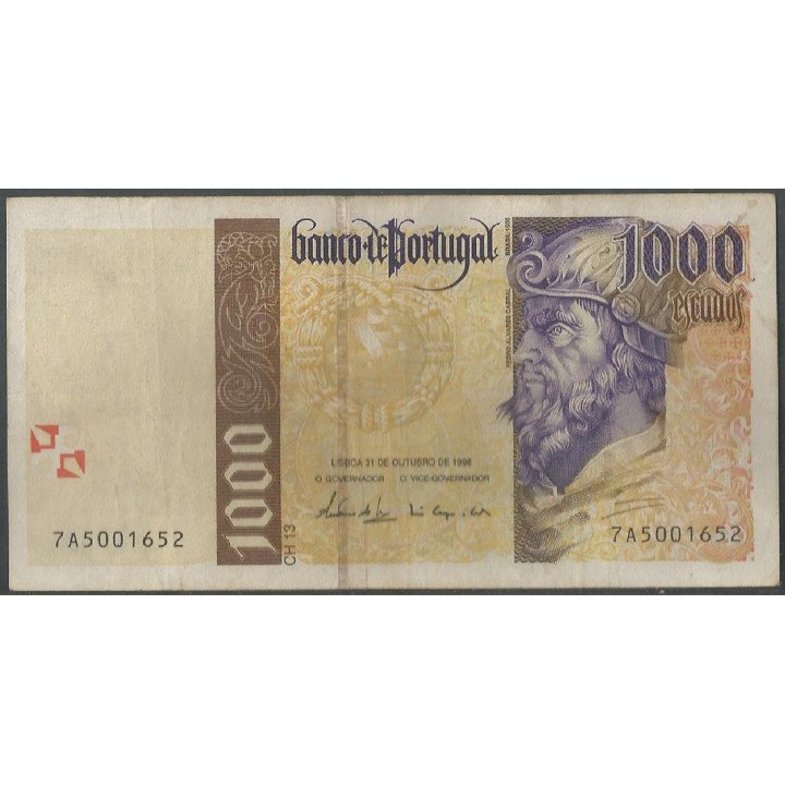 Portugal 1.000 Escudos 31 Oct 1996 P188b