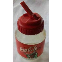 Frasco Con Pitillo Coca-Cola Diam 7 cm Altura 13 cm