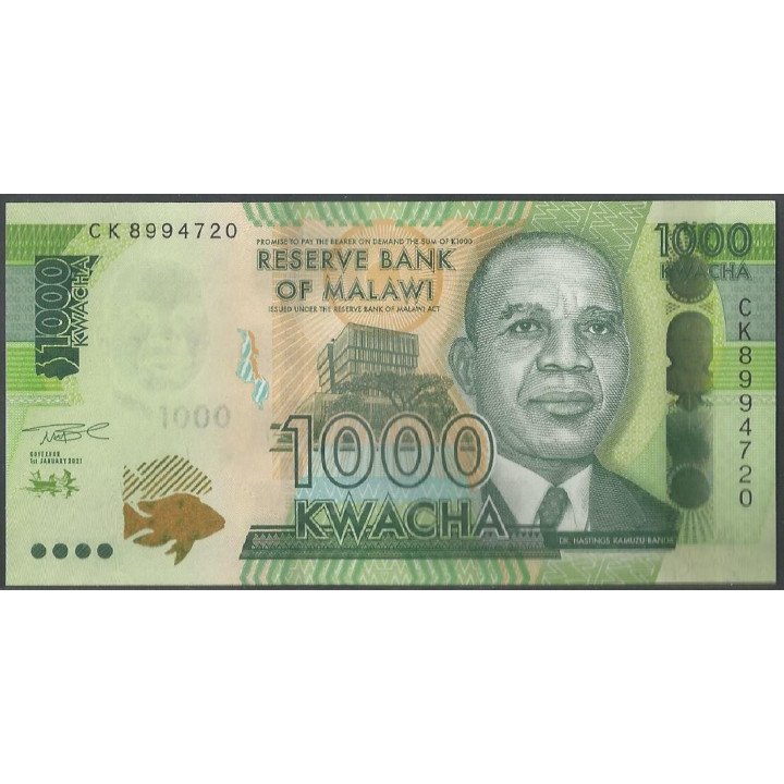 Malawi 1.000 Kwacha 1 Ene 2021 P67e