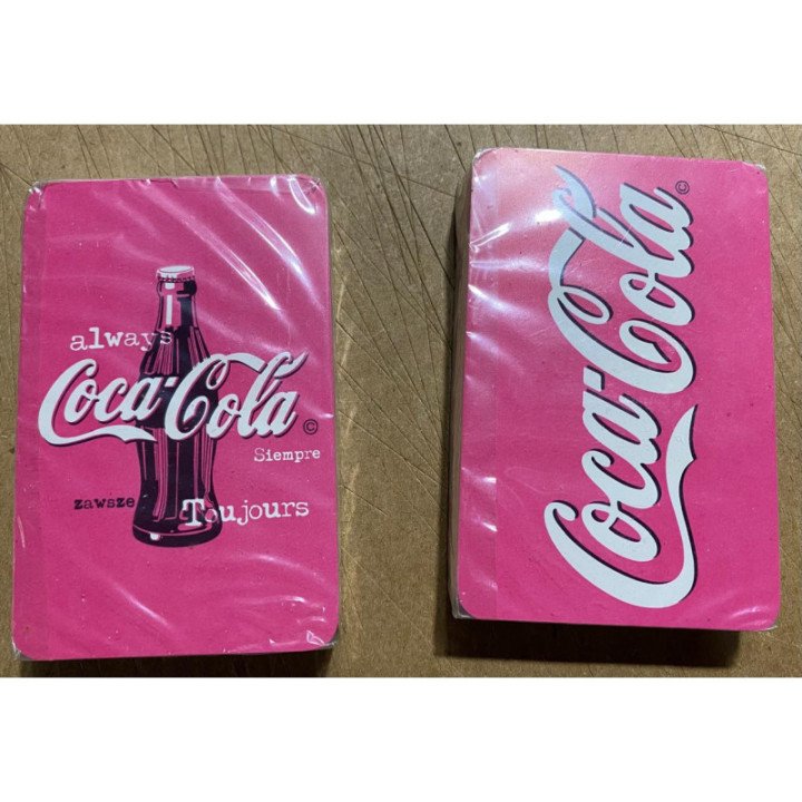 Juego De Cartas Always Coca-Cola Lavables X 2 Barajas reverso