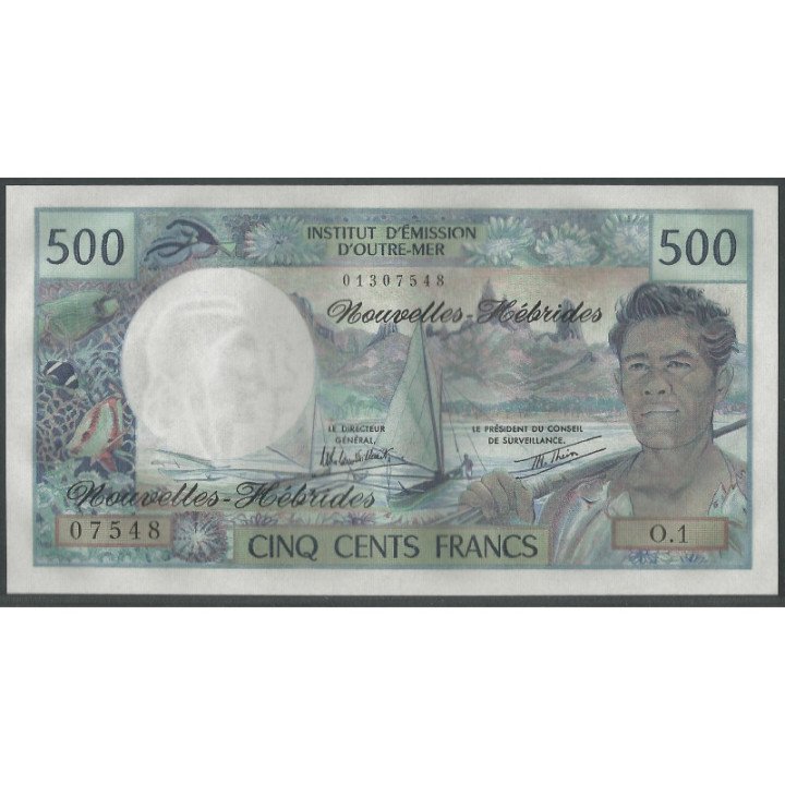 Nuevas Hebridas 500 Francs ND1979 P19c