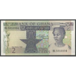Ghana 2 Cedis 6 Mar 1982 P18d