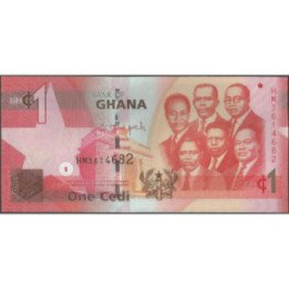 Ghana 1 Cedi 1 Jul 2015 P37f