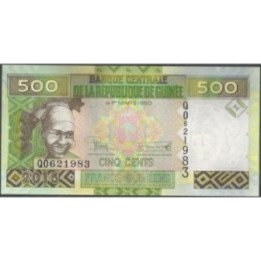 Guinea 500 Francs 2012 P39b