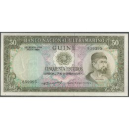 Guinea Portuguesa 50 Escudos 17 Dic 1971 P44a