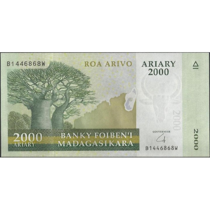 Madagascar 2.000 Ariary 2009 P90b