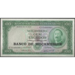 Mozambique 100 Escudos ND1976 P117