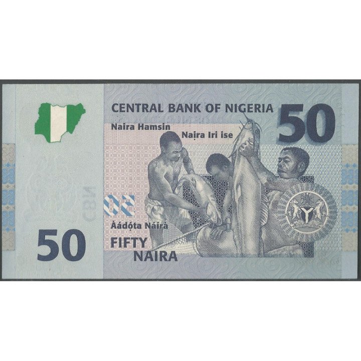Nigeria 50 Naira 2006 P35a reverso