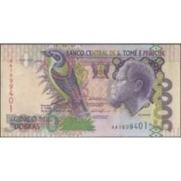 St. Tome e Prince 5.000 Dobras 22 Oct 1996 P65a