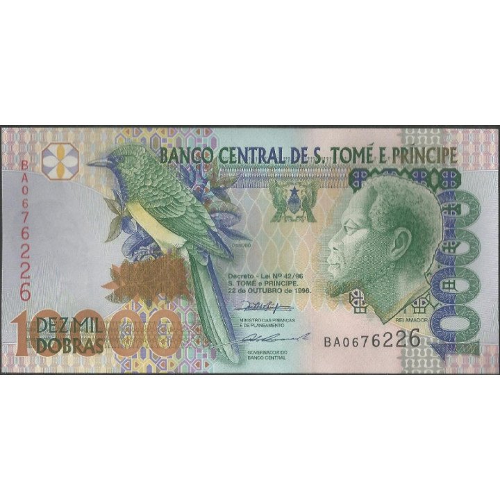 St Tome e Prince 10.000 Dobras 22 Oct 1996 P66a