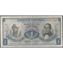 Billete de 1 Peso 12 oct 1959 BGW045
