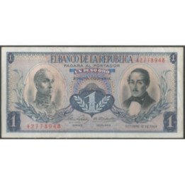 Billete de 1 Peso 12 oct 1964 BGW055